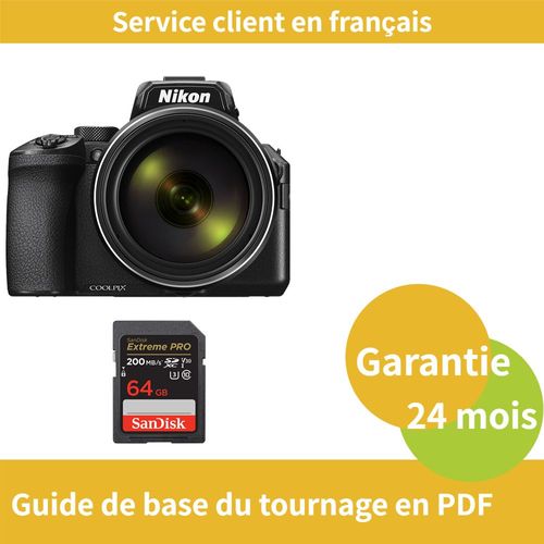 Nikon Coolpix P950 caméra SanDisk 64 Go Extreme PRO carte SDXC UHS-I
