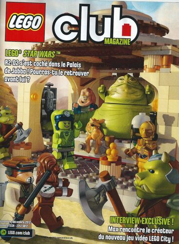 Lego Club Magazine Novembre  Decembre 2012