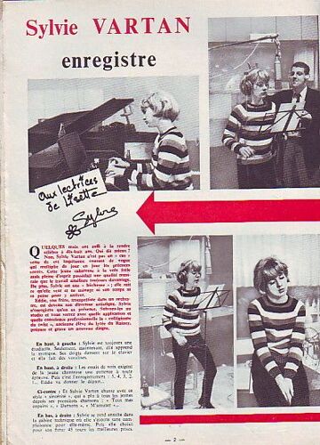 Lisette 23 Sylvie Vartan 1p Louise Cordet 1/2p Les Celibataires 1/2p Robertino 1p Film L'homme Qui Tua Liberty Valence Avec James Stewart Et John Wayne 2p  23