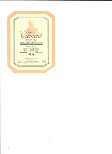 Etiquette Rhum Clement