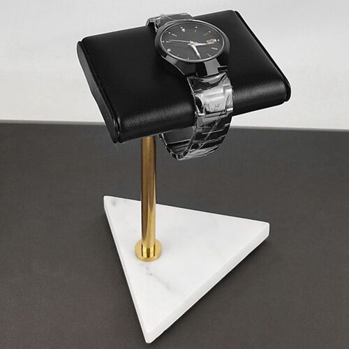 Présentoir De Montre En Marbre, Présentoir De Bijoux En Cuir, Support De Placement De Collier De Montre