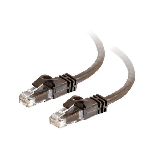 C2G Cat6 Booted Unshielded (UTP) Network Patch Cable - Cordon de raccordement - RJ-45 (M) pour RJ-45 (M) - 2 m - UTP - CAT 6 - moulé, sans crochet, bloqué - brun