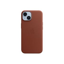 Apple - Coque de protection pour téléphone portable - compatibilité avec MagSafe - cuir - terre d'ombre - pour iPhone 14