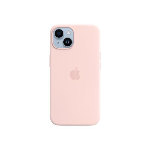 Apple - Coque De Protection Pour Téléphone Portable - Compatibilité Avec Magsafe - Silicone - Rose Craie - Pour Iphone 14