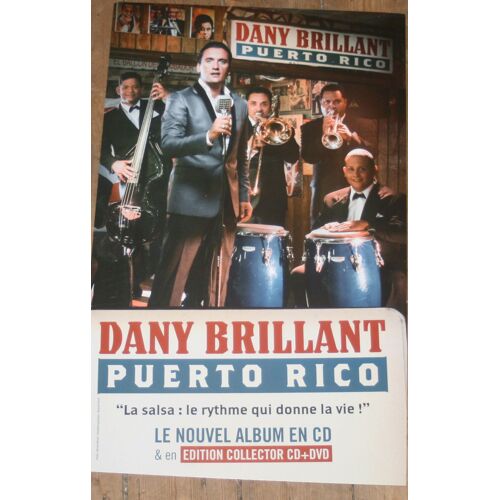 Rare Plv Cartonnee Officielle Dany Brillant 30x50cm Puerto Rico