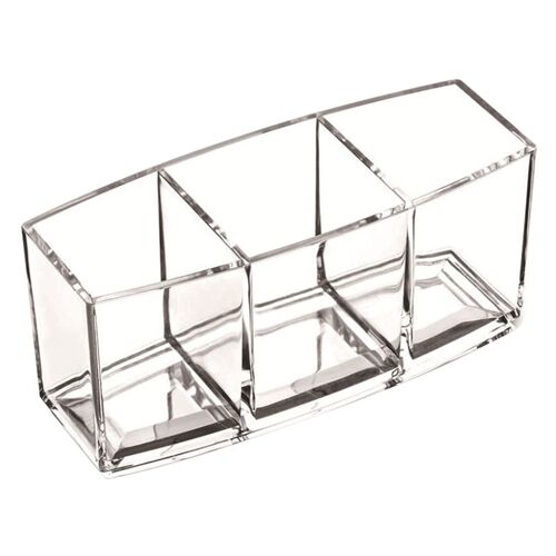Porte Brosse De Maquillage, Boîte De Rangement Cosmétique, Présentoir De Rouge À Lèvres, Crayon À Sourcils, Boîte En Plastique Transparent