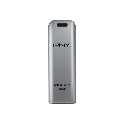 PNY Elite Steel - Clé USB - 64 Go - USB 3.1