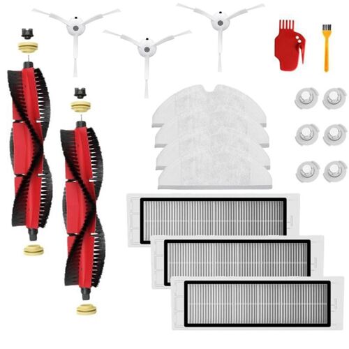 Accessoires pour aspirateur XiaoMi Roborock S6 S65 S60 S5 MAX, pièces détachées, filtre HEPA lavable, brosse principale et brosse latérale, May06100576