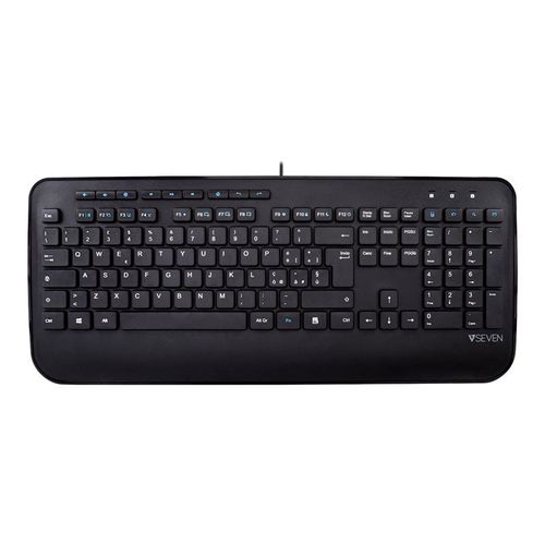 V7 KU300IT - Clavier - USB - QWERTY - Italien - noir