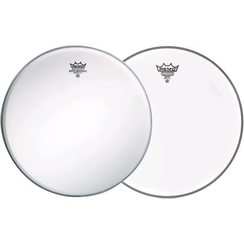 Remo Ambassador Coated Peau De Frappe + Hazy Peau De Résonance 14 Pouces