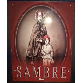 Plaque Publicitaire En Métal Sambre Yslaire Glénat 30/40cm