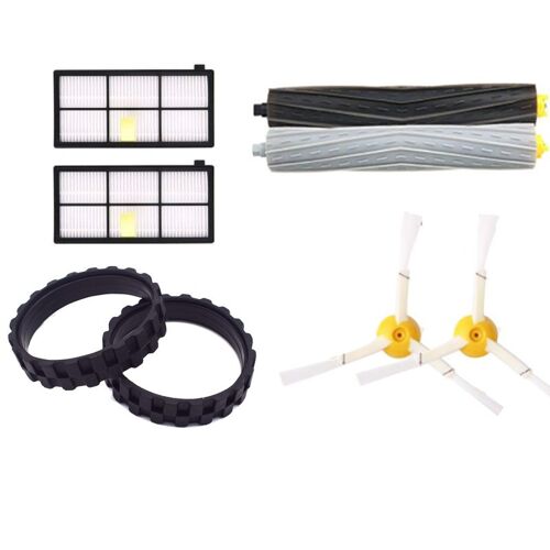 Roues de pneus antidérapantes pour IROBOT ROOMBA, séries 500, 600,700, 800, 900,E5,I7 +,S9,IROBOT 676,980,698, pièces de rechange May06102941
