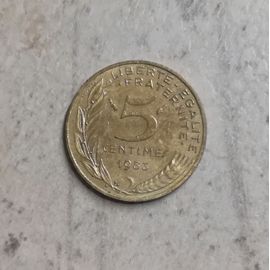 Piéce De 5 Centimes De Franc 1983