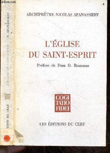 L Eglise Du Saint Esprit - Collection Cogitatio Fidei