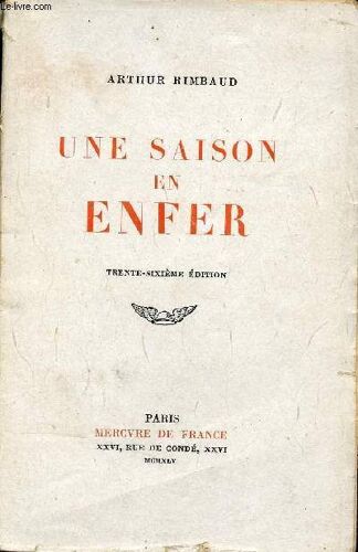 Une Saison En Enfer - 36e Édition.