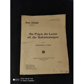 Au Pays De Léon Et De Salamanque Pour Saxophone Et Piano (Henri Busser) - Op 116