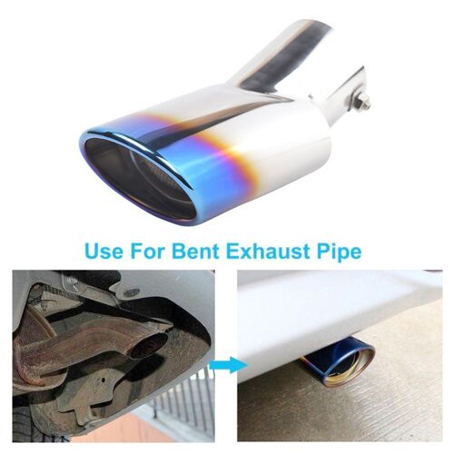 Silencieux D'échappement Universel À Coude Ovale, 76mm, En Acier Inoxydable, Pour Voiture Crv Range Rover Ix35