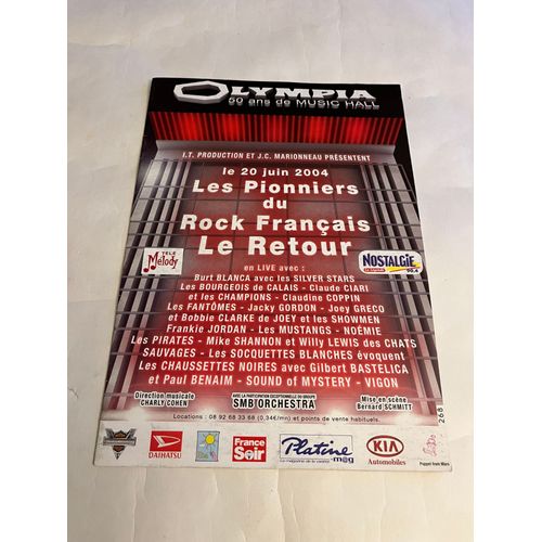 Les Pionniers Du Rock Français Le Retour Le 20 Juin 2004 Olympia