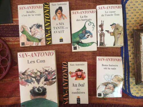 San Antonio Lot De 7 Livres Édition Fleuve Noir