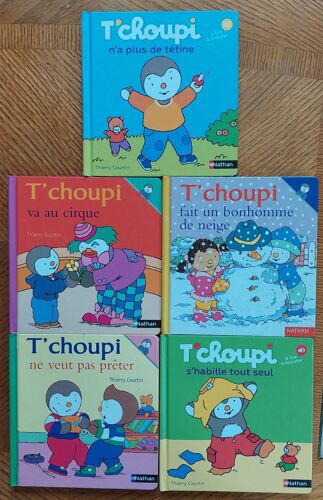 T'choupi Livres Enfants Lot De 5 Livres : Va Au Cirque - Fait Un Bonhomme De Neige- Ne Veut Pas Prêter - N'a Plus De Tétine - S'habille Tout Seul