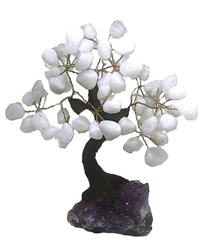 Arbre de Vie Pierres Quartz Blanc