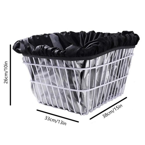 Doublure De Panier De Vélo Avant, Couverture Imperméable De Pluie, Accessoires De Panier De Vélo En Tissu Oxford, Convient À La Plupart Des Vélos
