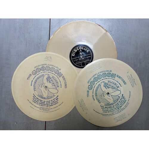 Goodson Record, Vinyls Blancs 10 Pouces, Lot De 2