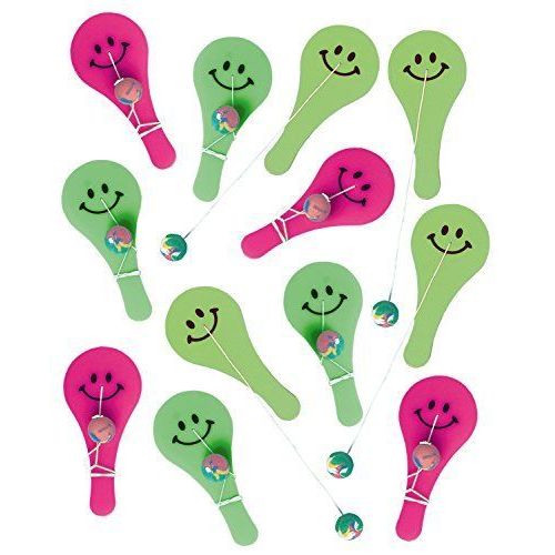 0109-Raquette Smile Avec Balle 12pcs