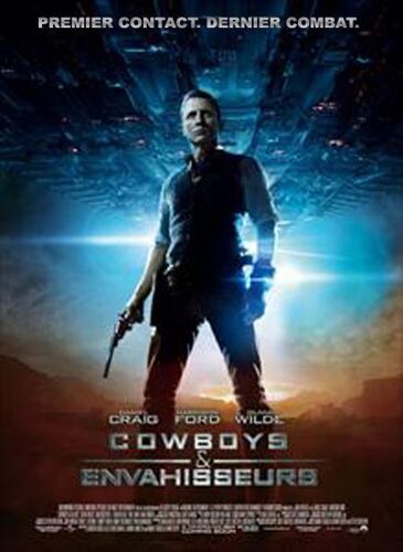 Cowboys Et Envahisseurs - Affiche Originale De Cinéma - Format 120x160 Cm - Un Film De Jon Favreau Avec Harrison Ford, Daniel Craig, Olivia Wilde, & - Année 2011 