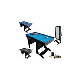Billard Table Multi Jeux 21 en 1 Noir Pliable