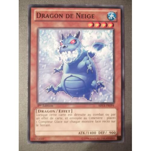 Yu Gi Ho --Dragon Des Neiges --Abyr -Fr094 --C