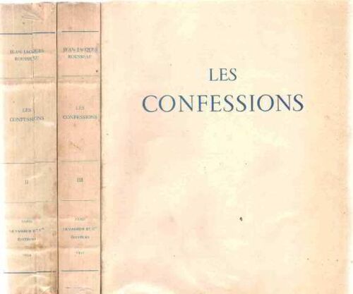 Les Confessions/ Illustré De 37 Compositions Couleurs De Calbet/ 3 Volumes