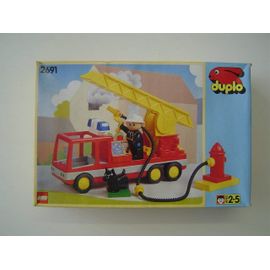 LEGO DUPLO Vintage 2691 - Camion de Pompier avec 1 Figurine et 1 Chien