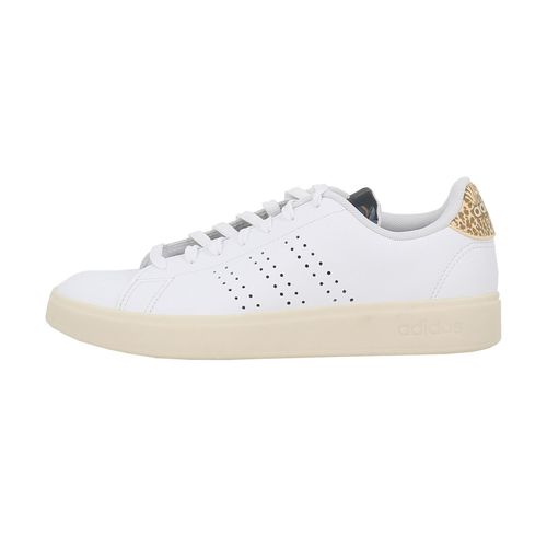 Chaussures Basses Cuir Ou Simili Adidas Advantage 2.0 Blanc