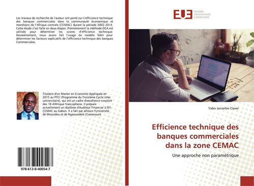 Efficience Technique Des Banques Commerciales Dans La Zone Cemac