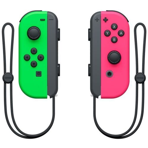 Nintendo Switch Paire De Manettes Joy-Con Gauche Vert Néon & Droite Rose Néon