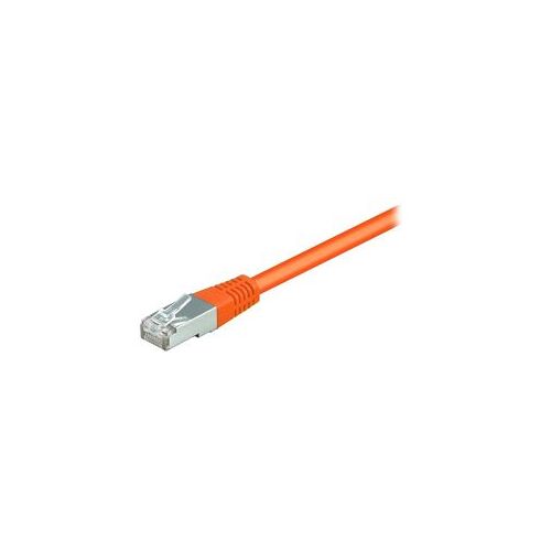 equip - Cordon de raccordement - RJ-45 (M) pour RJ-45 (M) - 15 m - SFTP - CAT 6 - sans halogène, moulé, bloqué - orange