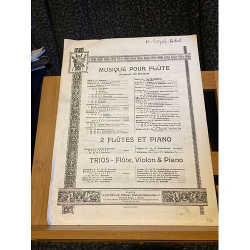 Gabriel Fauré Sicilienne De Pelleas Et Mélisande Partition Flute Piano Hamelle