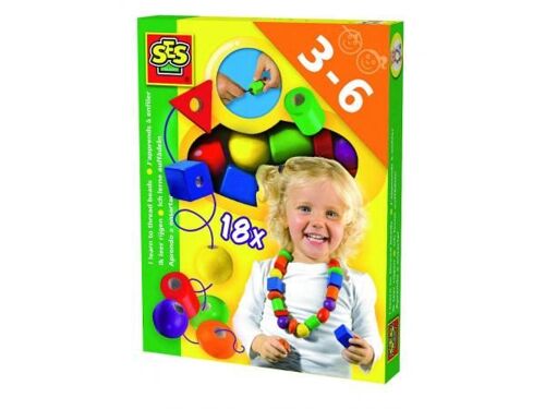 Perles En Bois - J'apprends À Enfiler Des Perles