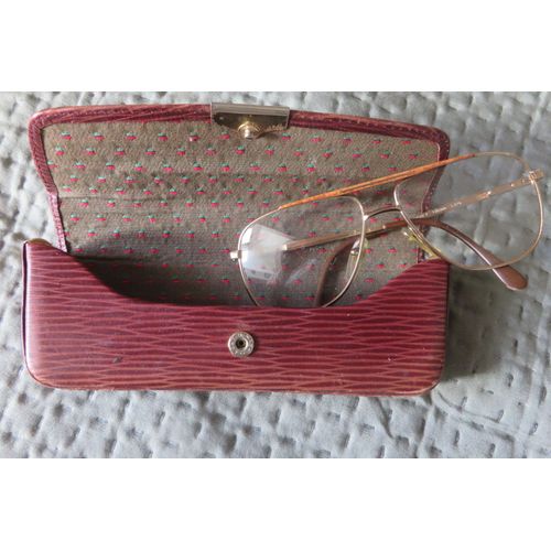 Ancienne Paire De Lunettes Homme Plaqué Or/5
