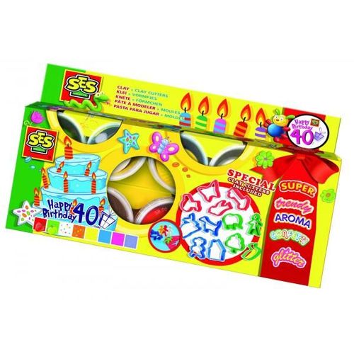 Ses Creative Pâte À Modeler - Claymania 8x90gr Avec Moules