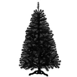 Sapin de Noël - SPRINGOS - Noir - 180 cm - Aiguilles écologiques - Montage facile