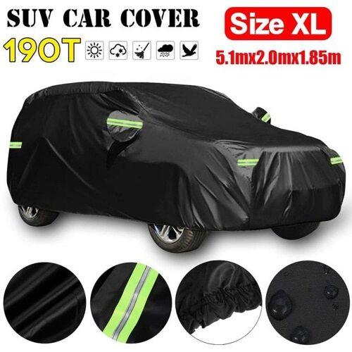 Xl Couverture Universelle De Neige De Bâche De Voiture De Suv Pleine 190t Imperméabilisent La Couverture Antipoussière Automatique D'anti Parasol Uv Pour Vw Passat/Benz/Jeep/Peugeot