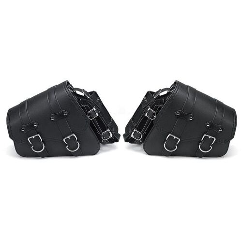 Left Right Gauche Droite Universelle En Cuir Pu Moto Sacoche Latérale Outil Bagages Sacs Sacs De Selle Pour Honda/Suzuki/Kawasaki/Yamaha