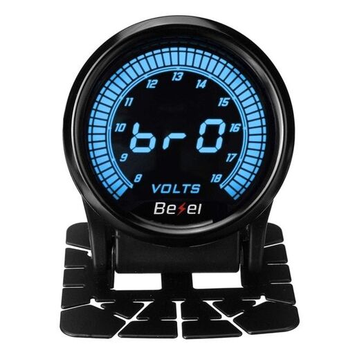 Volt Gauge Jauge De Led Automatique De Voiture Universelle De 2 ""52mm Température D'huile De L'eau/Pres Volt Tacho Boost Psi/Bar Jauge Afr Egt Led Numérique Avec Support De Jauge