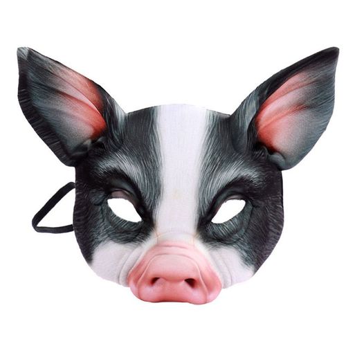 Halloween 3d Tigre Cochon Animal Demi Visage Masque Mascarade Partie Cosplay Costume Dropship
