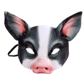 Halloween 3d Tigre Cochon Animal Demi Visage Masque Mascarade Partie Cosplay Costume Dropship