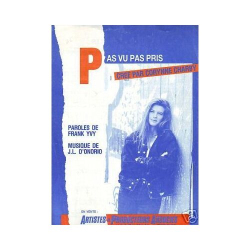 Rare Partition Corynne Charby Pas Vu Pas Pris