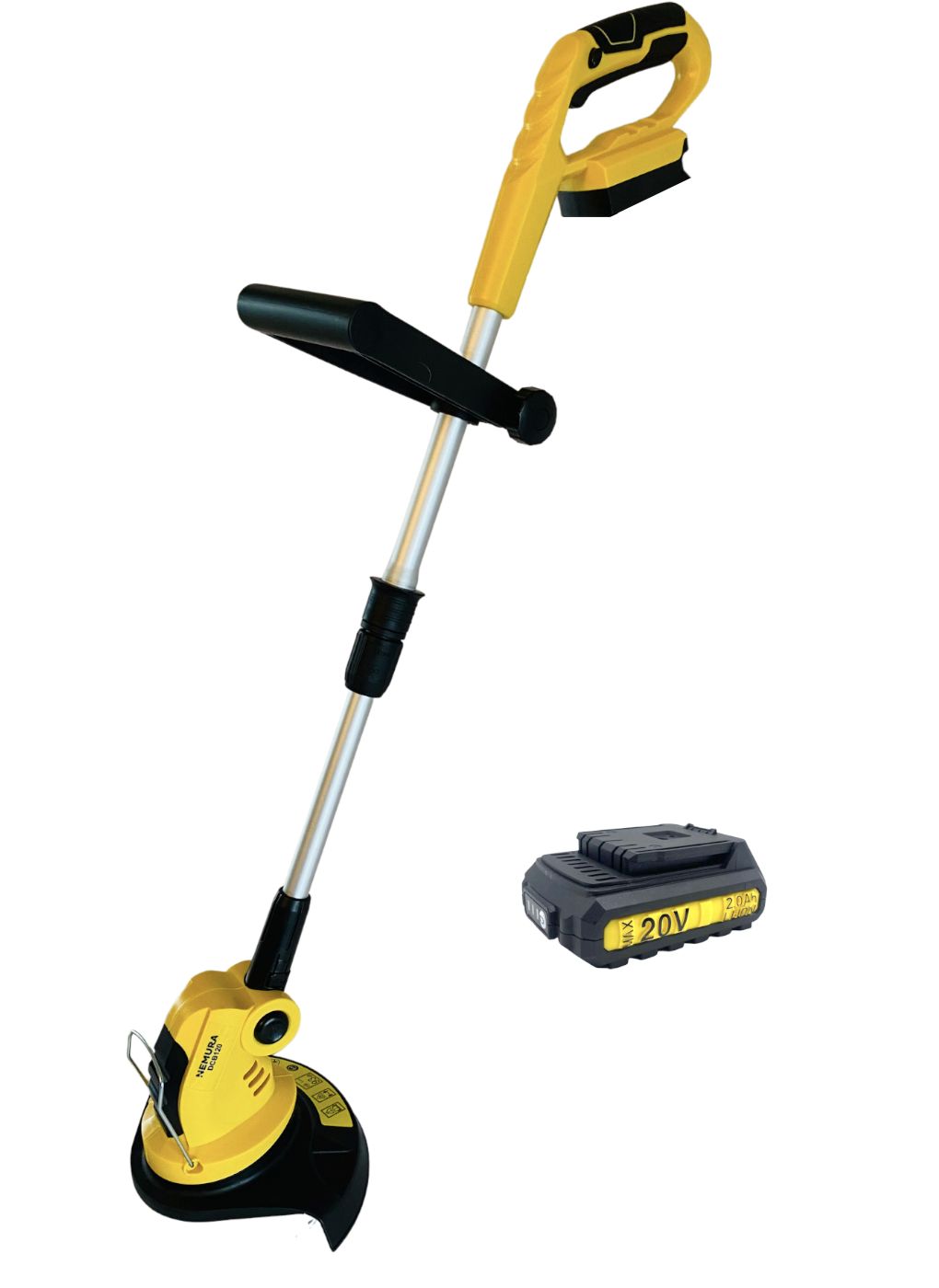 Coupe Bordure à batterie NEMURA 20V + Batterie 2Ah + Chargeur rapide