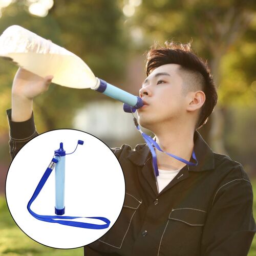Filtre À Eau Portable De Survie, Purificateur De Paille, Outil D'extérieur D'urgence Pour Camping
